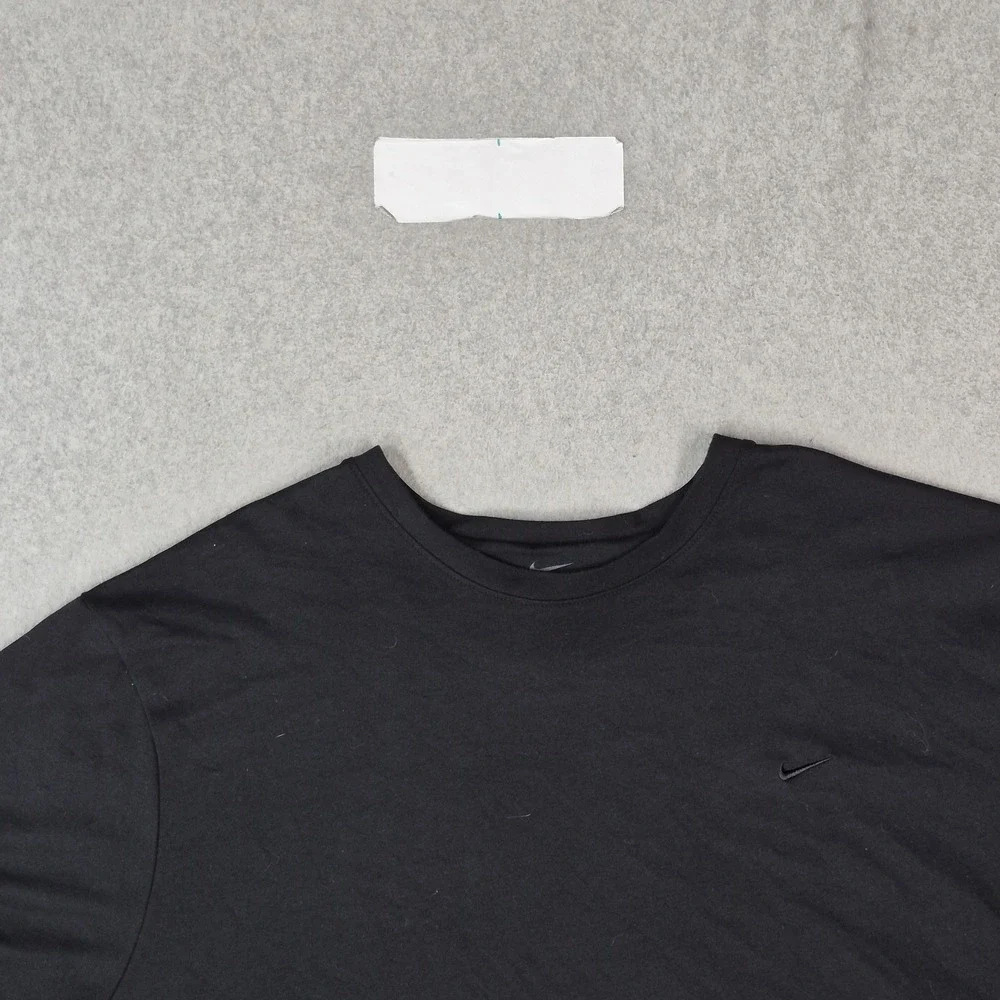 Nike Men Shirt 4XL-T Black Dri-Fit Logo Short Sleeve Moisture Wicking